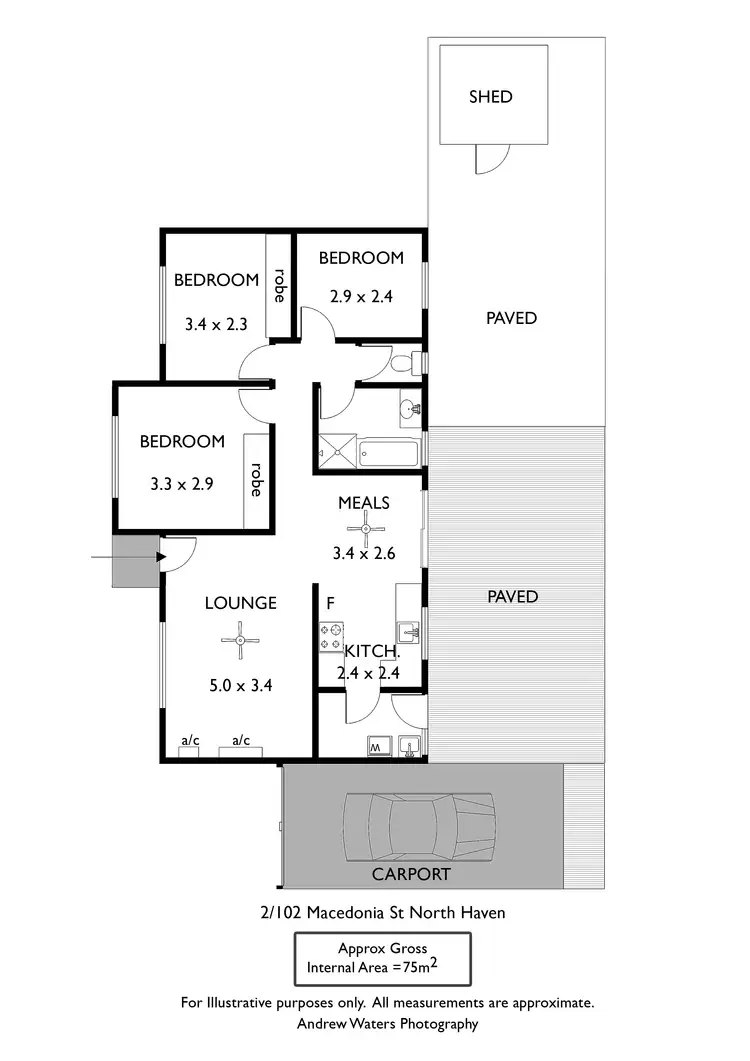 Floorplan of Homely house listing, 2/102 Macedonia Street, North Haven SA 5018