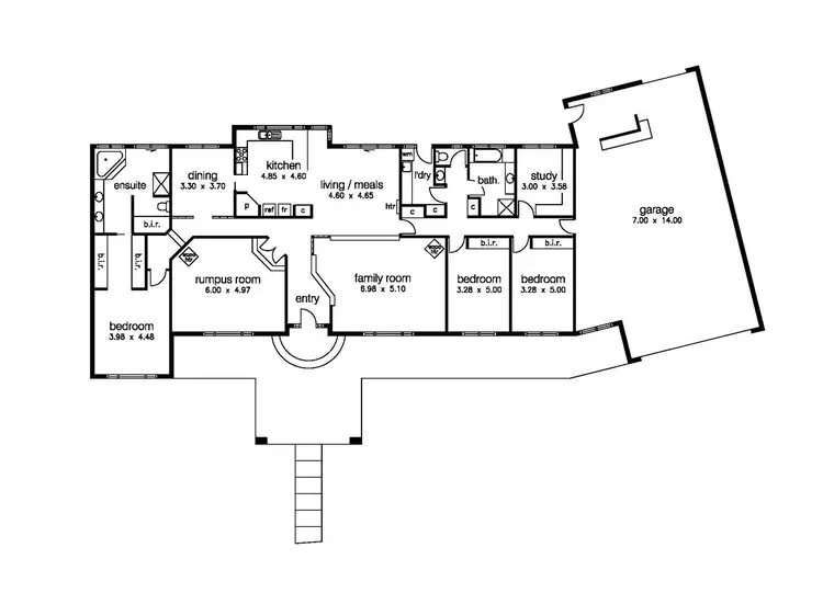 Floorplan of Homely house listing, 6 Clarendon Court, Seabrook VIC 3028