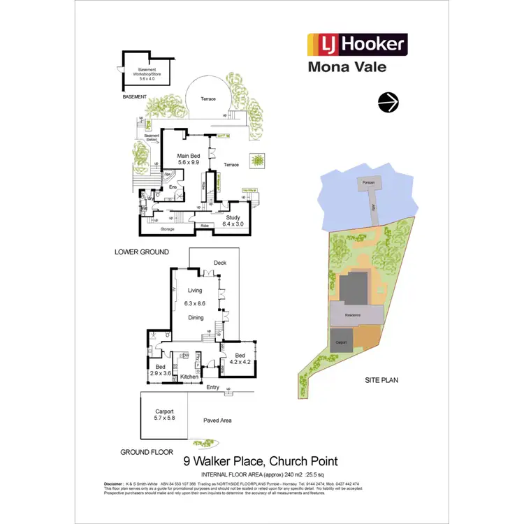 Floorplan of Homely house listing, 9 Walker Place, Church Point NSW 2105