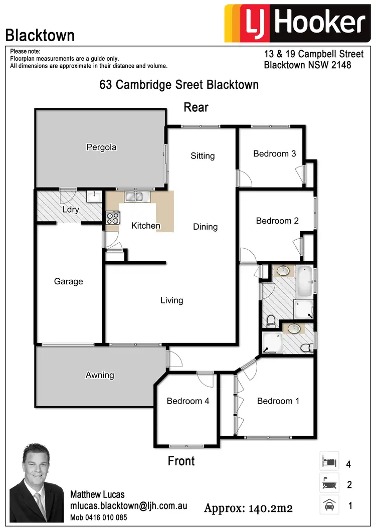 Floorplan of Homely house listing, 63 Cambridge Street, Blacktown NSW 2148