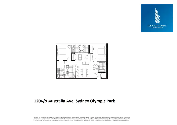 Floorplan of Homely apartment listing, 1206/9 Australia Ave, Homebush Bay NSW 2127