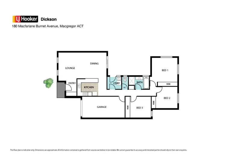 Floorplan of Homely house listing, 180 Macfarlane Burnet Avenue, Macgregor ACT 2615