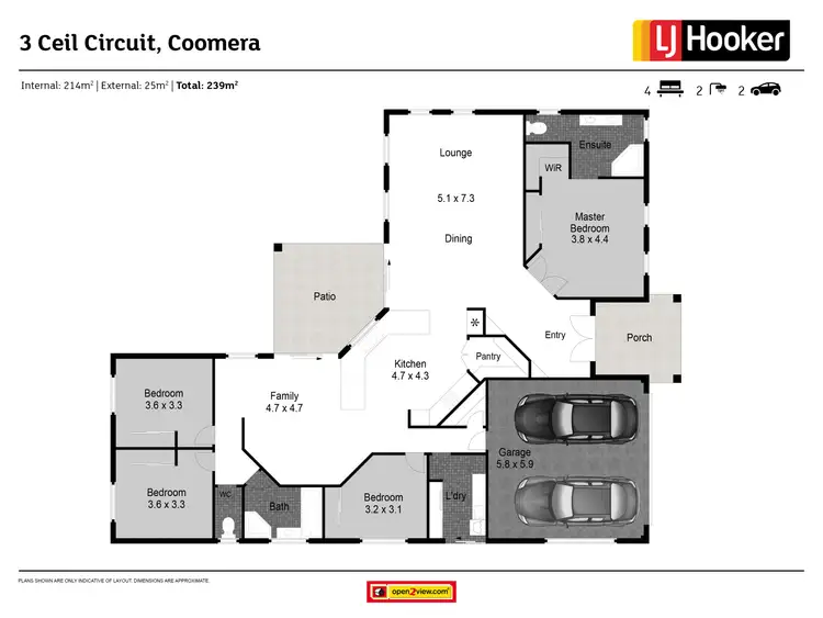 Floorplan of Homely house listing, 3 Ceil Circuit, Coomera Waters QLD 4209