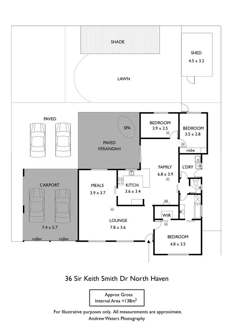Floorplan of Homely unit listing, 36 Sir Keith Smith Drive, North Haven SA 5018
