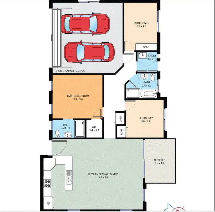 Floorplan of Homely house listing, 2/9 William Street, Richmond NSW 2753