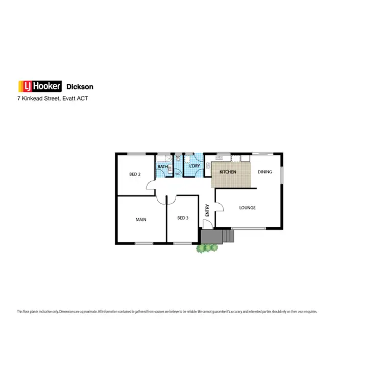 Floorplan of Homely house listing, 7 Kinkead Street, Evatt ACT 2617