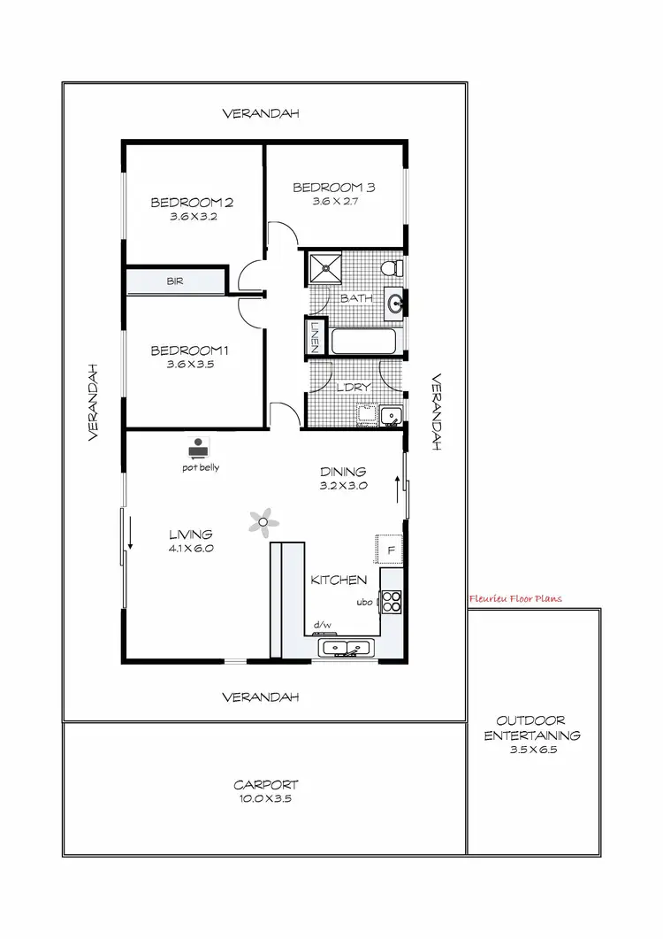 Floorplan of Homely rural property listing, 3770 Adelaide Road, Hindmarsh Valley SA 5211