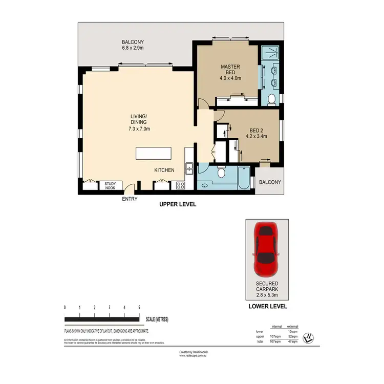 Floorplan of Homely unit listing, 14/119 Macquarie Street, St Lucia QLD 4067