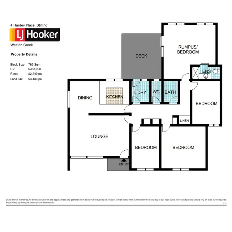 Floorplan of Homely house listing, 4 Hardey Place, Stirling ACT 2611