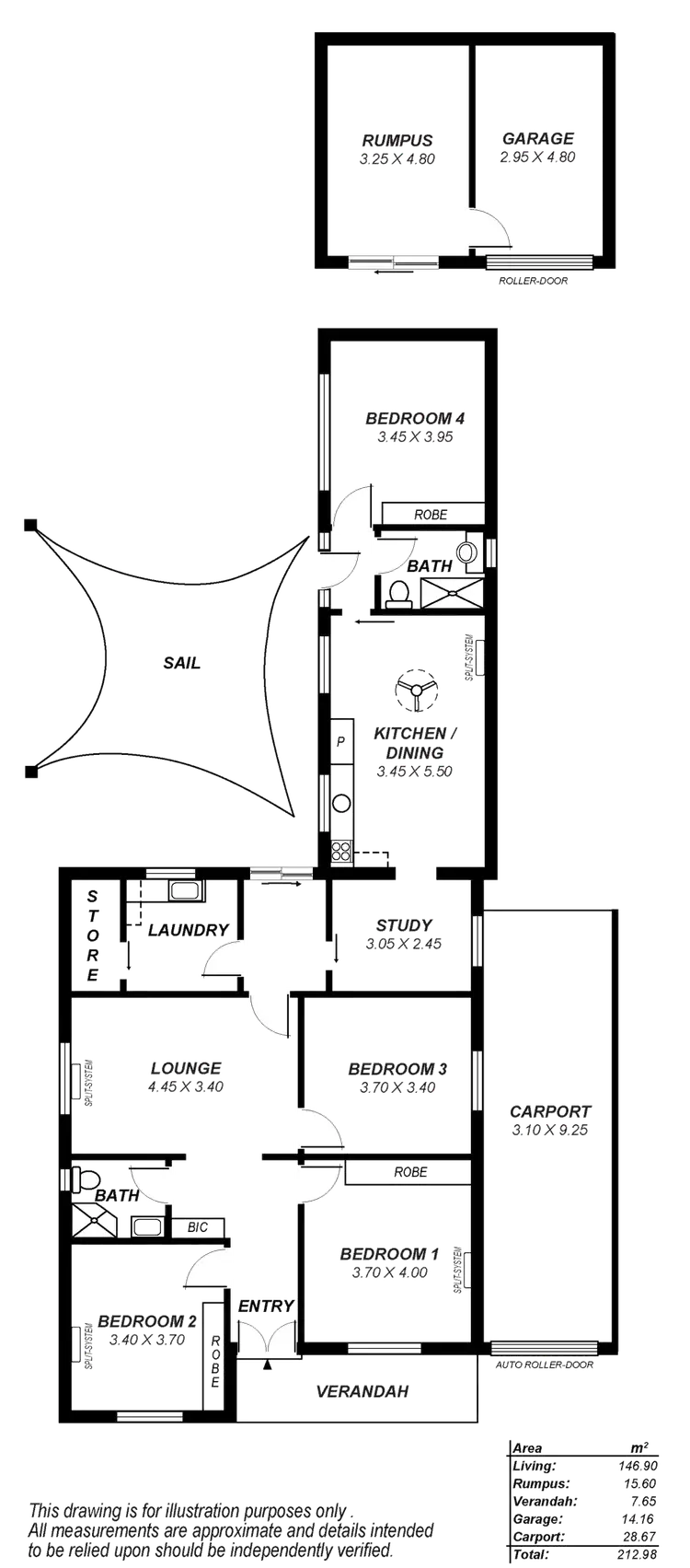 Floorplan of Homely house listing, 20 Morley Road, Seaton SA 5023
