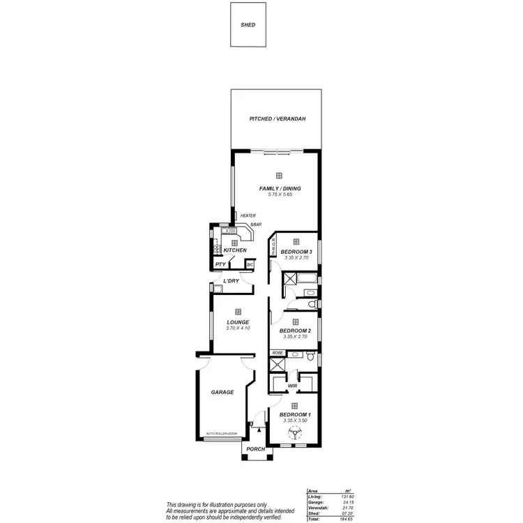 Floorplan of Homely house listing, 15A Munster Street, Windsor Gardens SA 5087