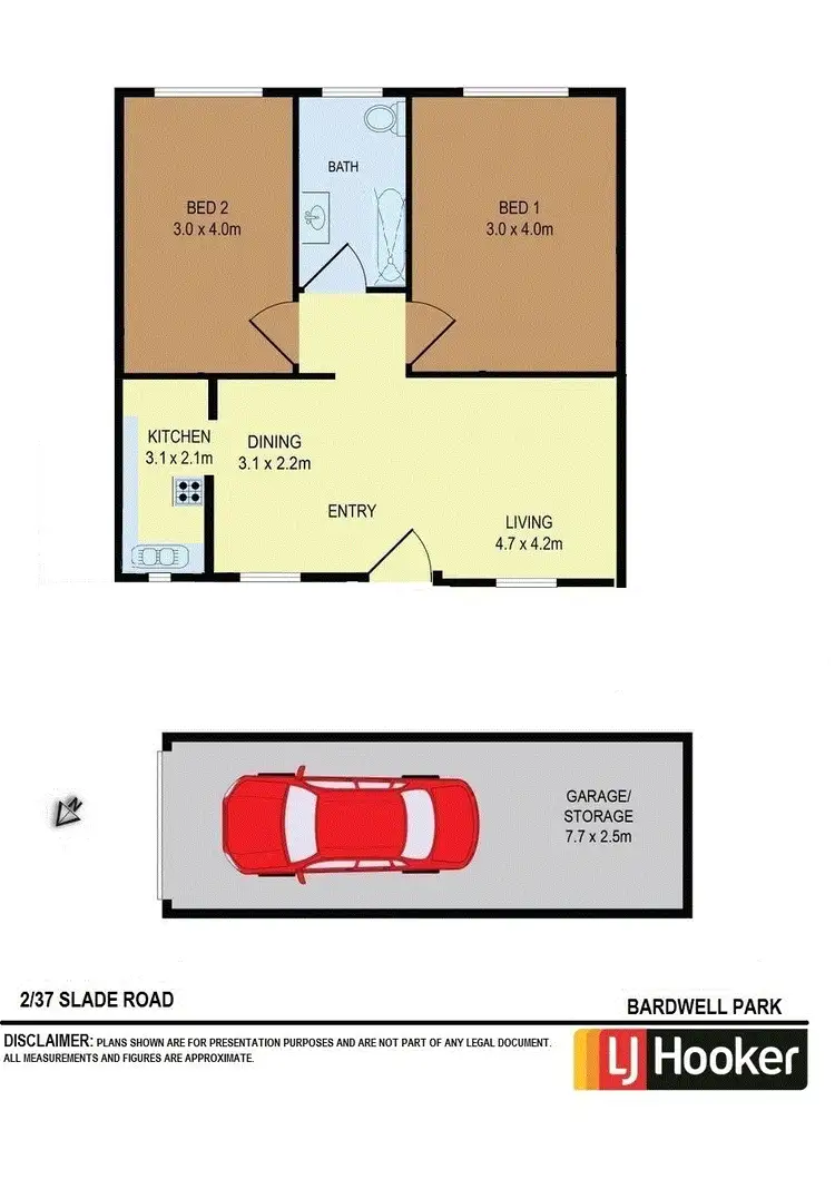 Floorplan of Homely unit listing, 2/37 Slade Road, Bardwell Park NSW 2207