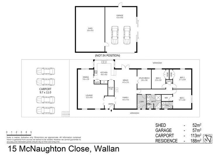 Floorplan of Homely house listing, 15 McNaughton Close, Wallan VIC 3756