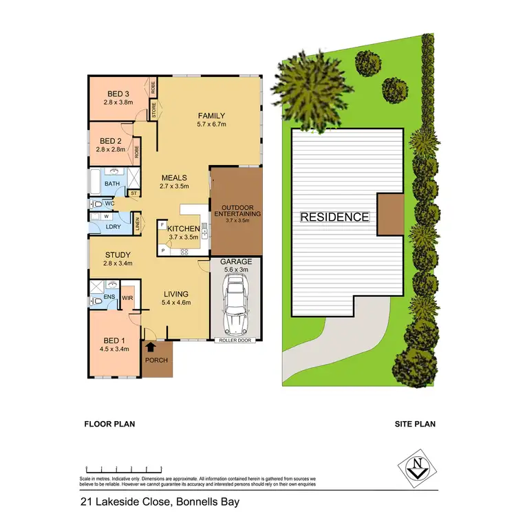 Floorplan of Homely house listing, 21 Lakeside Close, Bonnells Bay NSW 2264