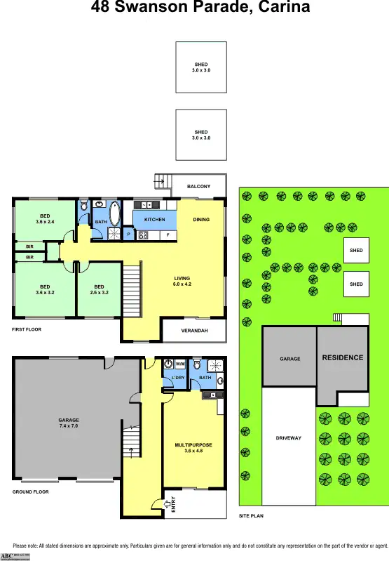 Floorplan of Homely house listing, 48 Swanson Parade, Carina QLD 4152