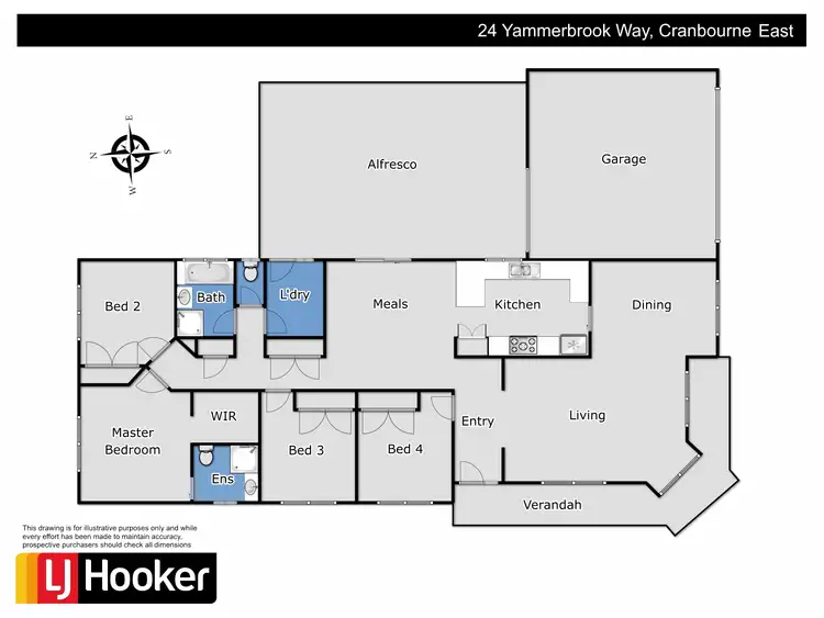 Floorplan of Homely house listing, 24 Yammerbook Way, Cranbourne East VIC 3977