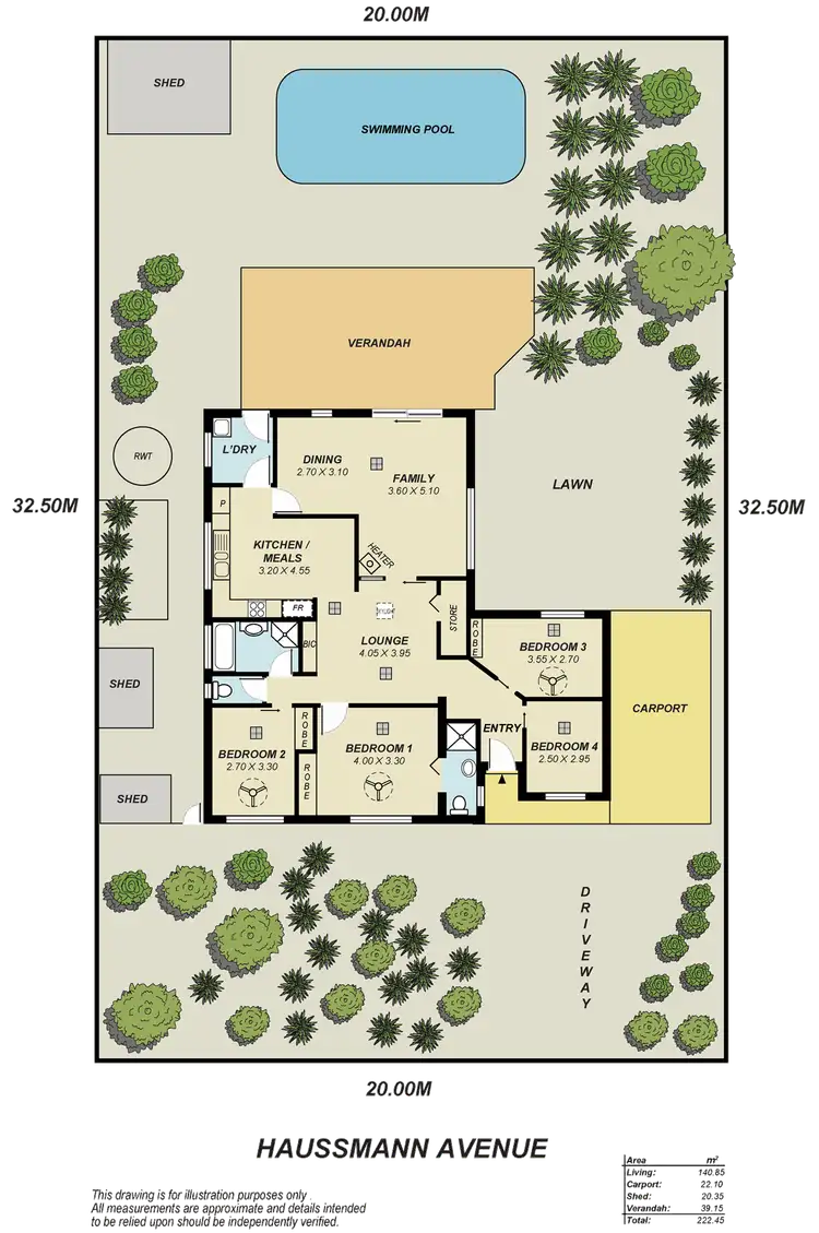 Floorplan of Homely house listing, 17 Haussmann Avenue, St Agnes SA 5097