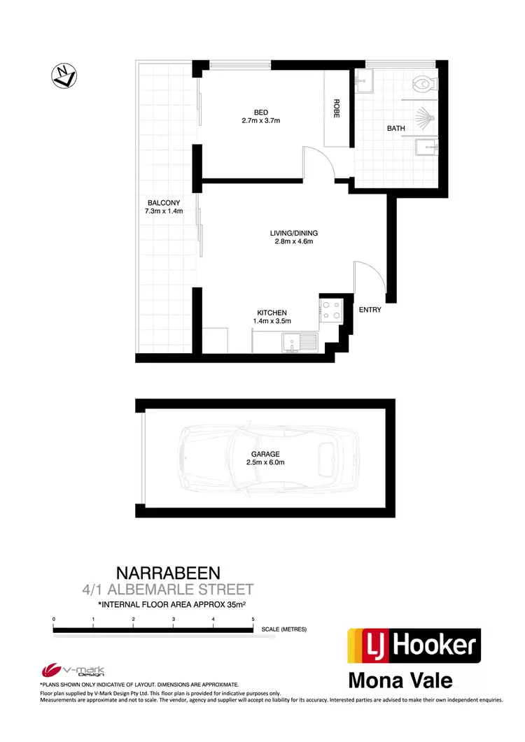 Floorplan of Homely unit listing, 4/1 Albemarle Street, Narrabeen NSW 2101
