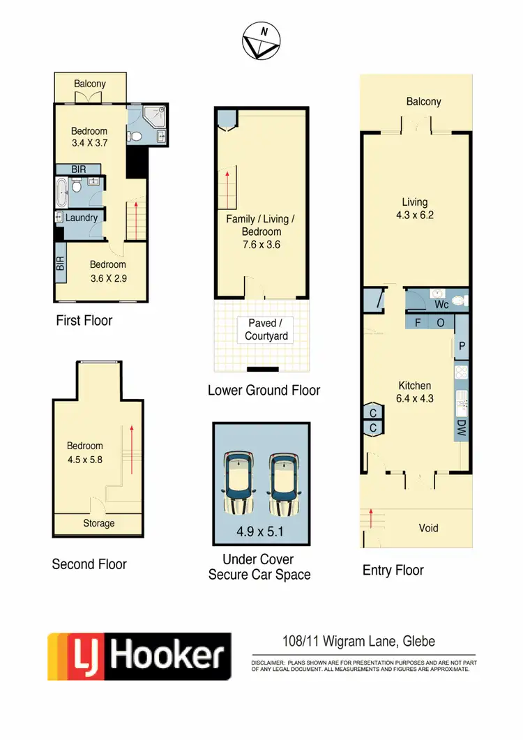 Floorplan of Homely townhouse listing, 108/11 Wigram Lane, Glebe NSW 2037