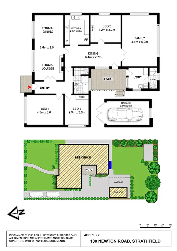 Floorplan of Homely house listing, 100 Newton Road, Strathfield NSW 2135