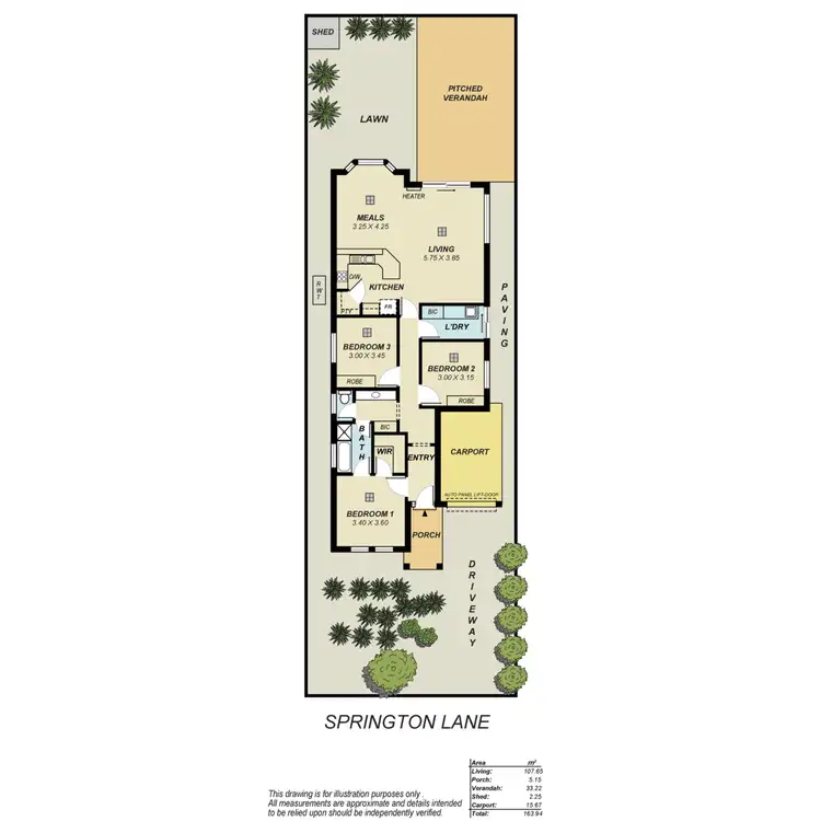 Floorplan of Homely house listing, 7 Springton Lane, Greenwith SA 5125