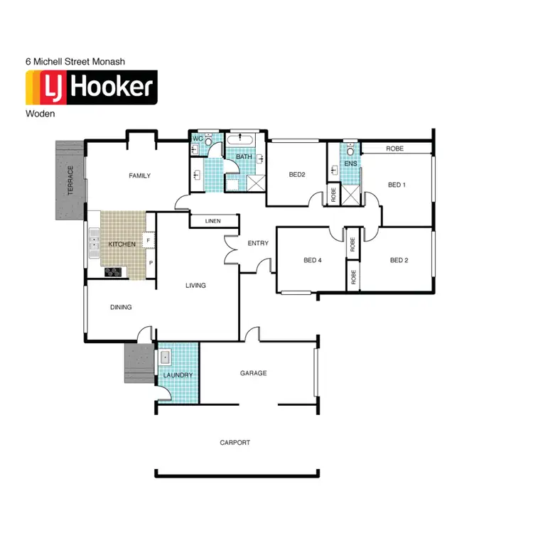 Floorplan of Homely house listing, 6 Michell Street, Monash ACT 2904