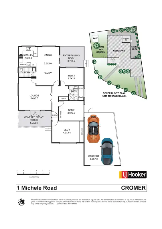 Floorplan of Homely house listing, 1 Michele Road, Cromer NSW 2099