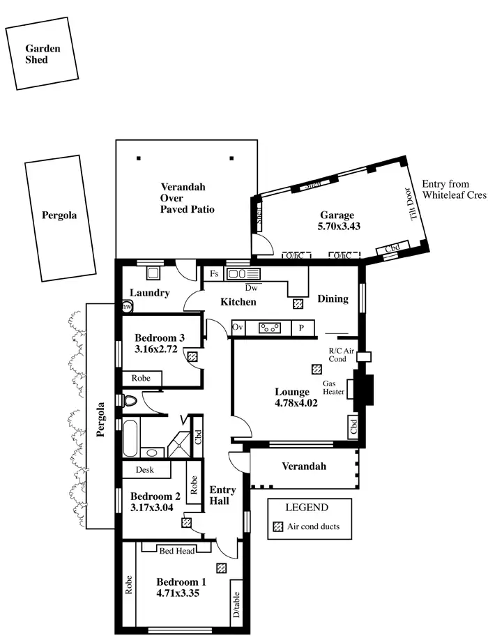 Floorplan of Homely house listing, 7 St Giles Close, Glengowrie SA 5044