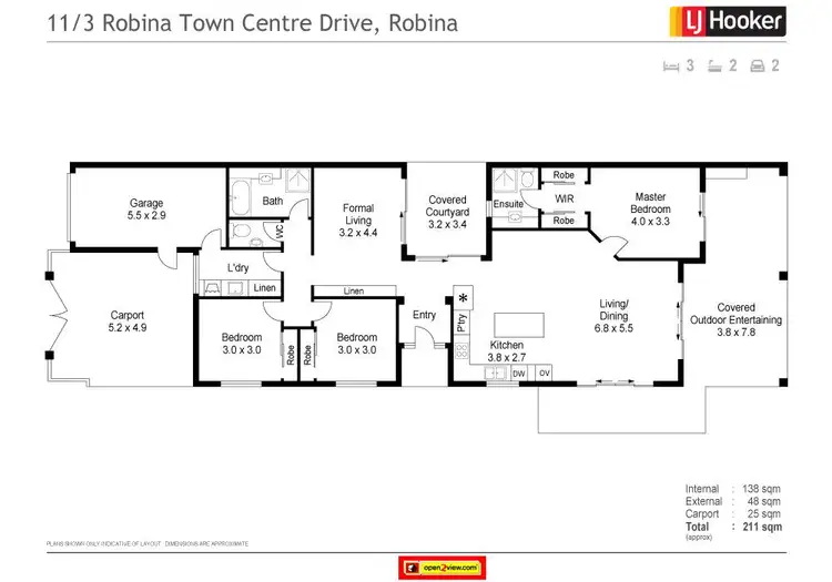 Floorplan of Homely house listing, 11/3 Robina Town Centre Drive, Robina QLD 4226