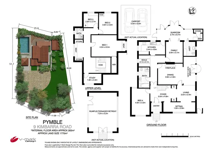 Floorplan of Homely house listing, 9 Kimbarra Road, Pymble NSW 2073