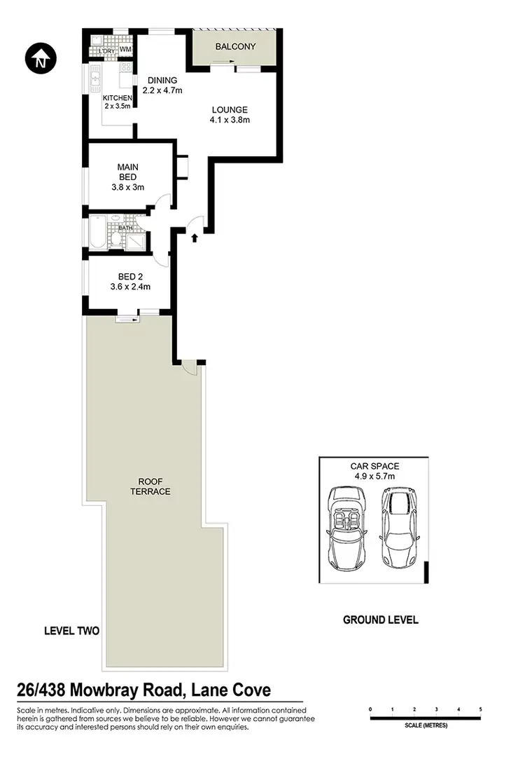 Floorplan of Homely unit listing, 26/438-444 Mowbray Road, Lane Cove NSW 2066