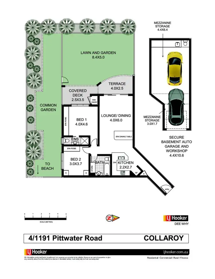 Floorplan of Homely unit listing, 4/1191 Pittwater Road, Collaroy NSW 2097