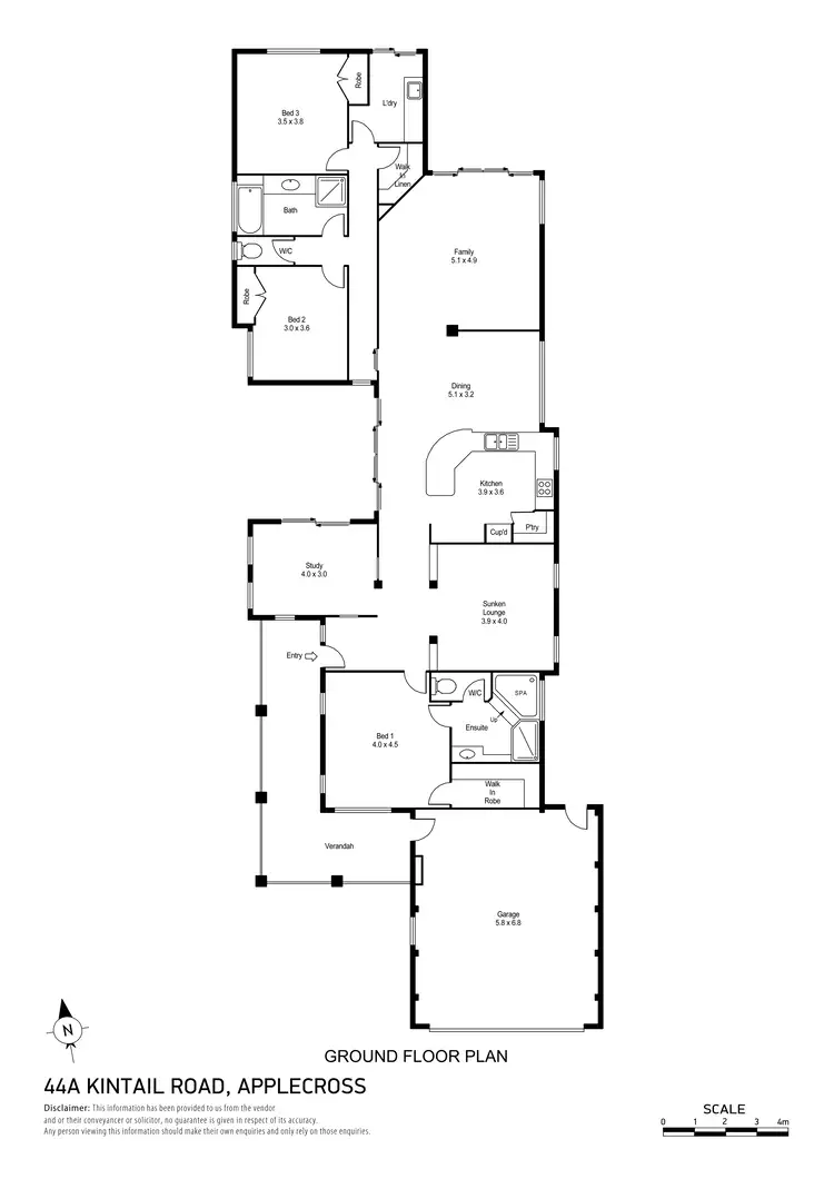 Floorplan of Homely house listing, 44a Kintail Road, Applecross WA 6153