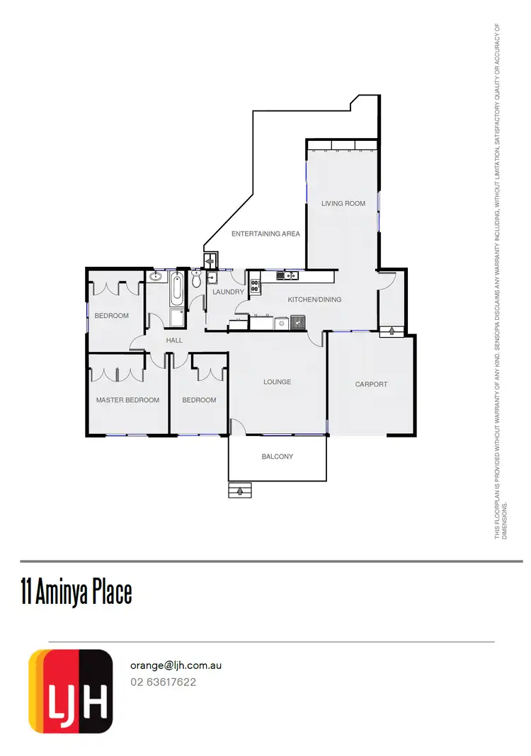 Floorplan of Homely house listing, 11 Aminya Place, Orange NSW 2800