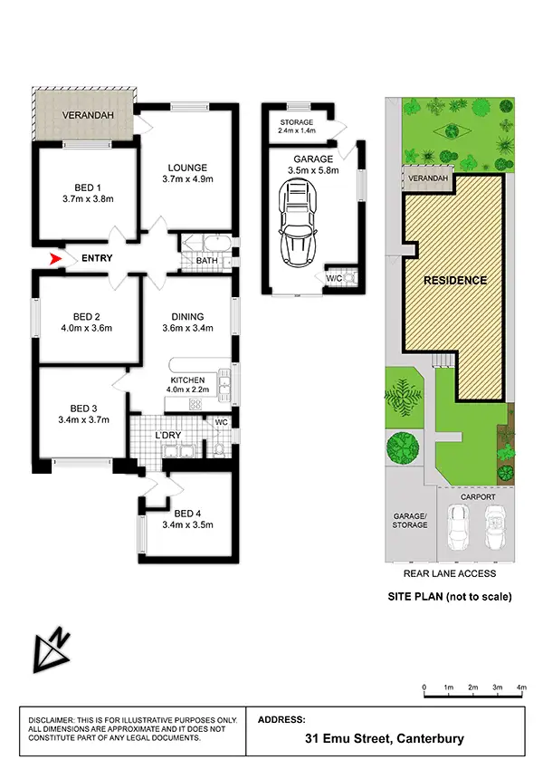 Floorplan of Homely house listing, 31 Emu Street, Canterbury NSW 2193