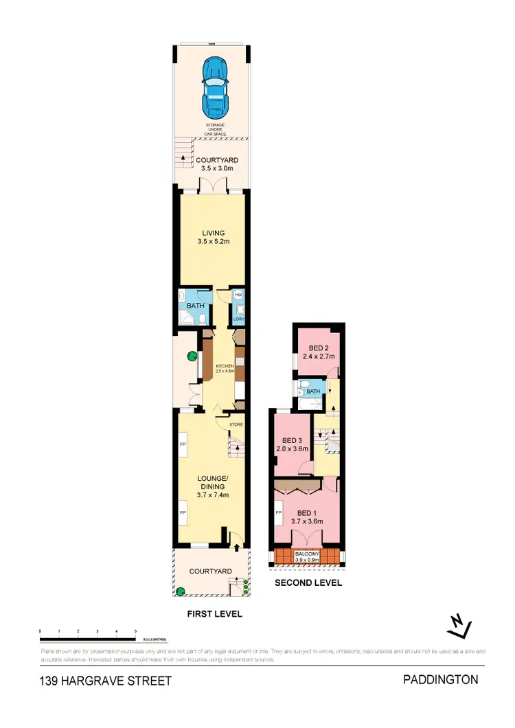 Floorplan of Homely terrace listing, 139 Hargrave Street, Paddington NSW 2021