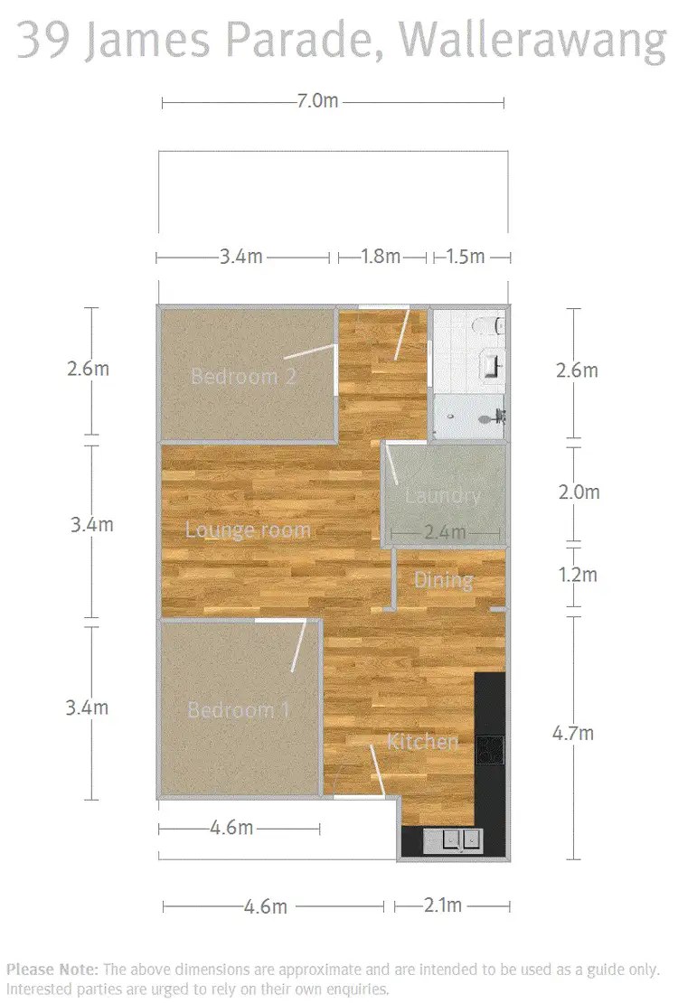 Floorplan of Homely house listing, 39 James Parade, Wallerawang NSW 2845