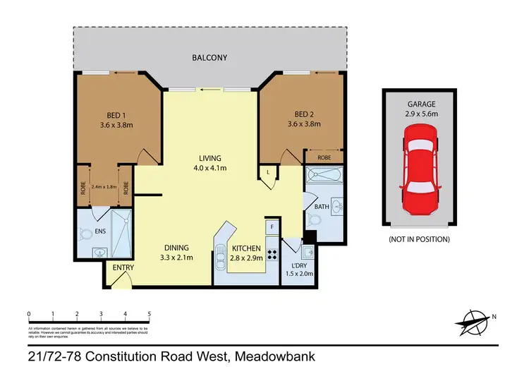 Floorplan of Homely apartment listing, 21/72-78 Constitution Rd West, Meadowbank NSW 2114