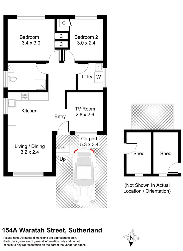 Floorplan of Homely house listing, 154A Waratah Street, Sutherland NSW 2232