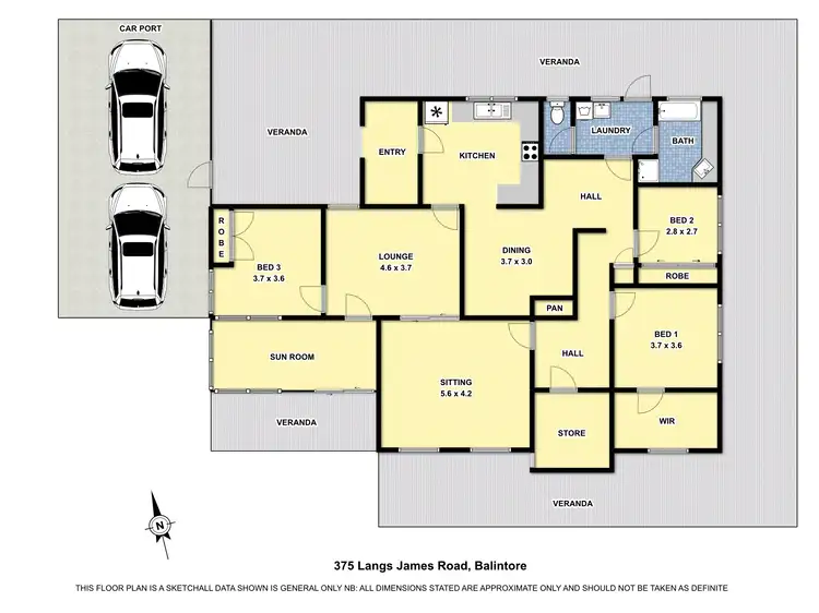 Floorplan of Homely rural property listing, 375 Langs James Road, Balintore VIC 3249