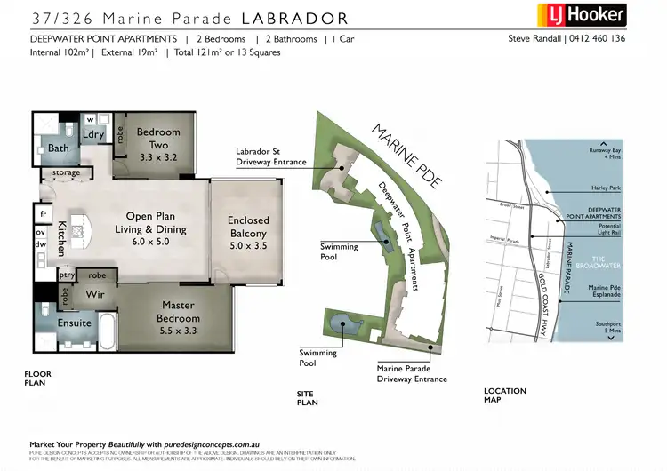 Floorplan of Homely unit listing, 37/326 Marine Parade, Labrador QLD 4215