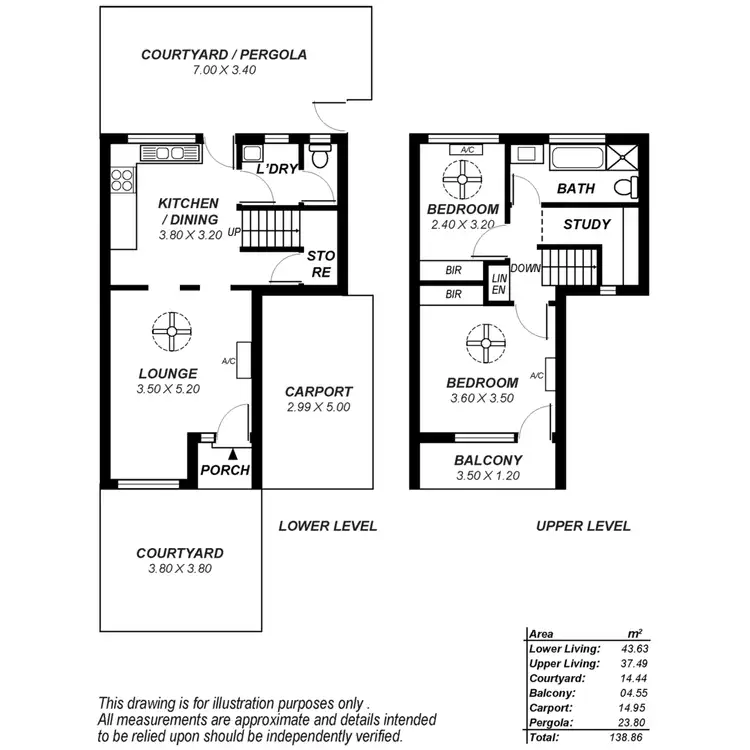 Floorplan of Homely townhouse listing, 7/22 Park Street, Hyde Park SA 5061