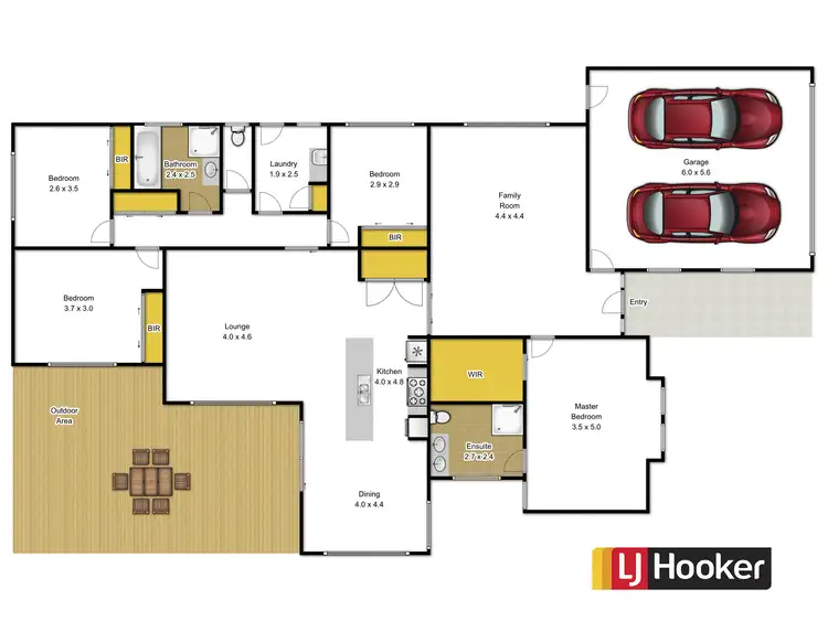 Floorplan of Homely house listing, 5 Wexford Close, Traralgon VIC 3844