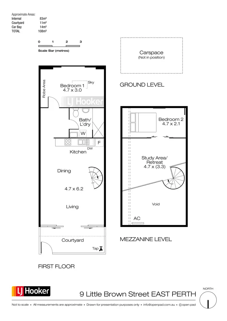 Floorplan of Homely apartment listing, 9 Little Brown Street, East Perth WA 6004