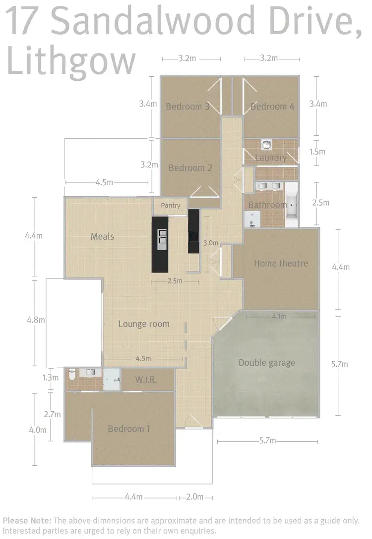 Floorplan of Homely house listing, 17 Sandalwood Drive, Lithgow NSW 2790