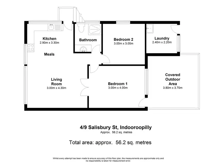Floorplan of Homely unit listing, 4/9 Salisbury Street, Indooroopilly QLD 4068