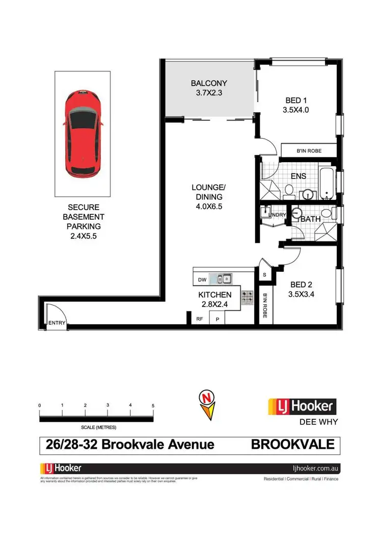 Floorplan of Homely unit listing, 26/28 Brookvale Avenue, Brookvale NSW 2100