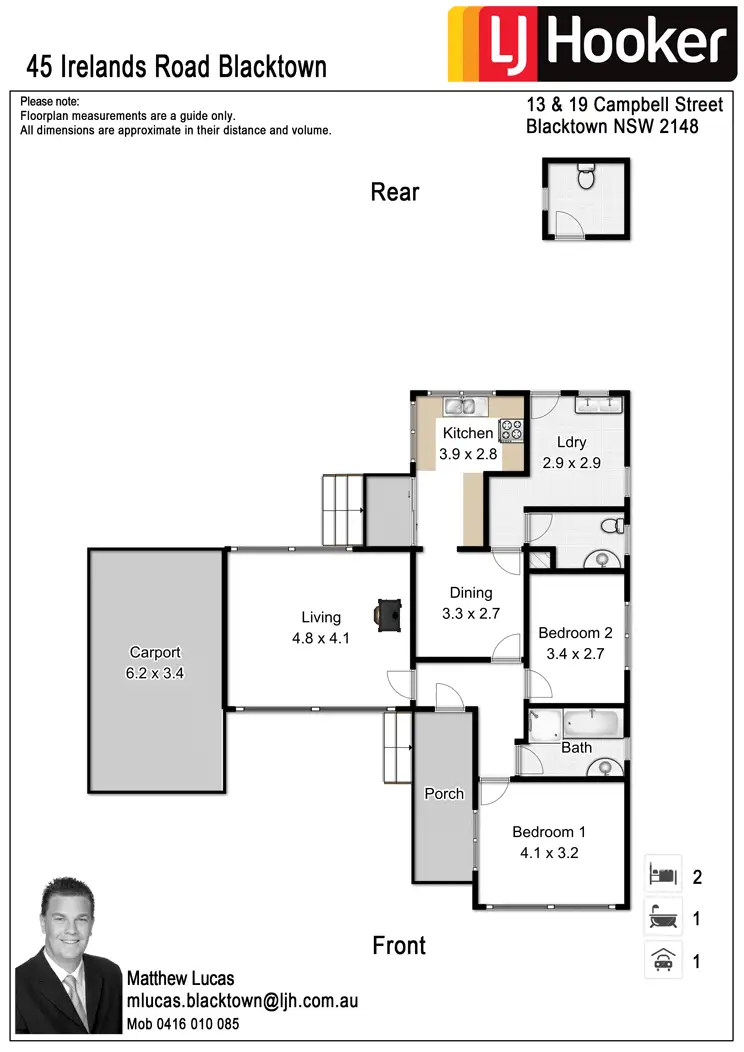 Floorplan of Homely house listing, 45 Irelands Road, Blacktown NSW 2148