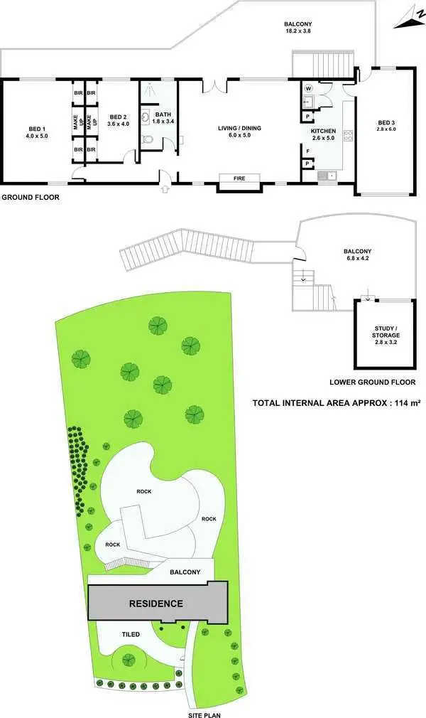 Floorplan of Homely house listing, 13 The Scarp, Castlecrag NSW 2068