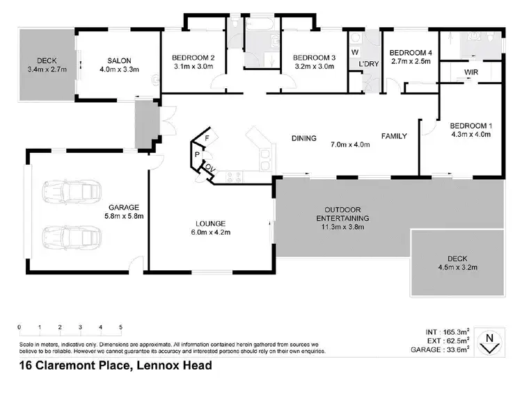 Floorplan of Homely house listing, 16 Claremont Place, Lennox Head NSW 2478